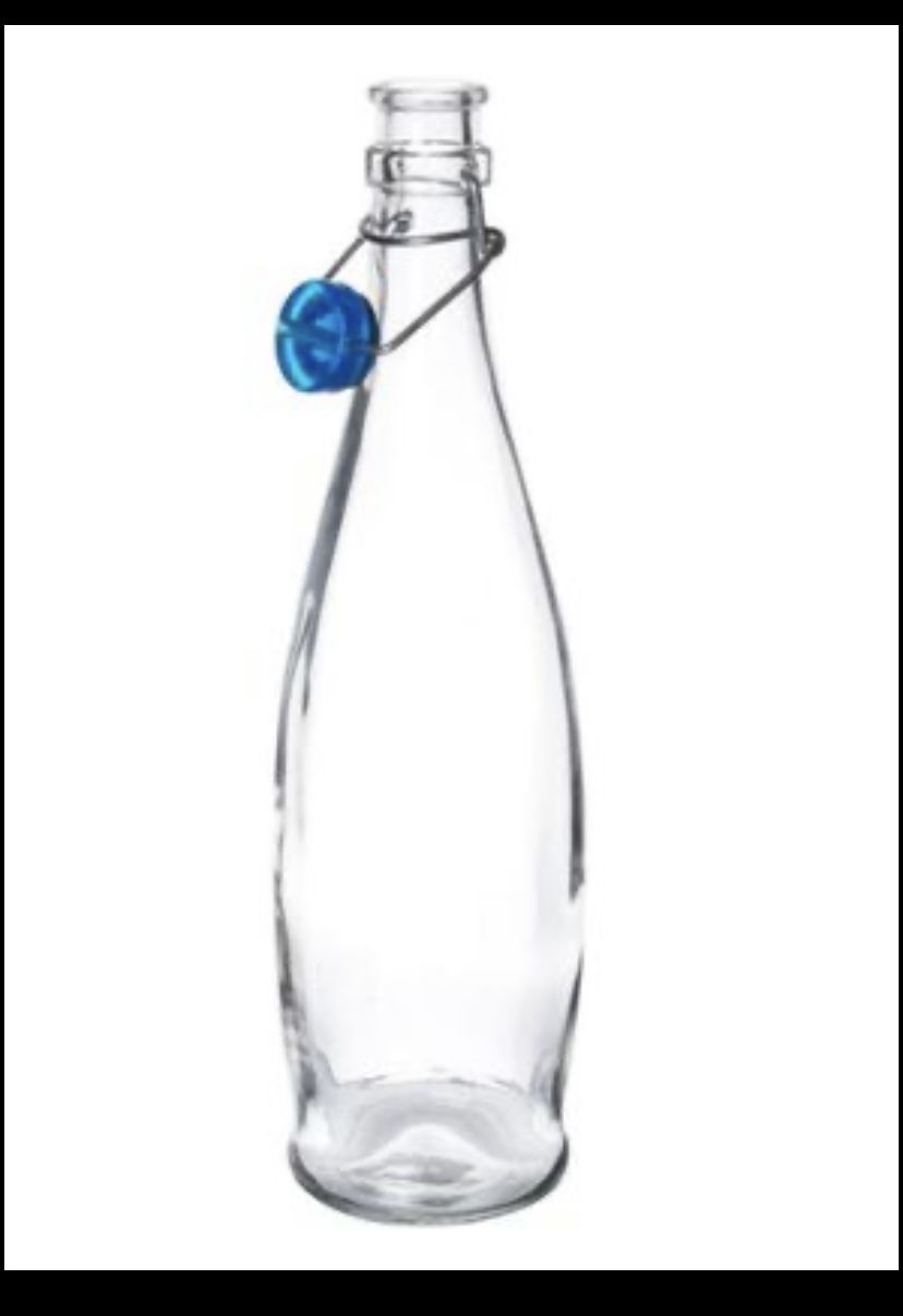 Glass Water bottles set/6 New