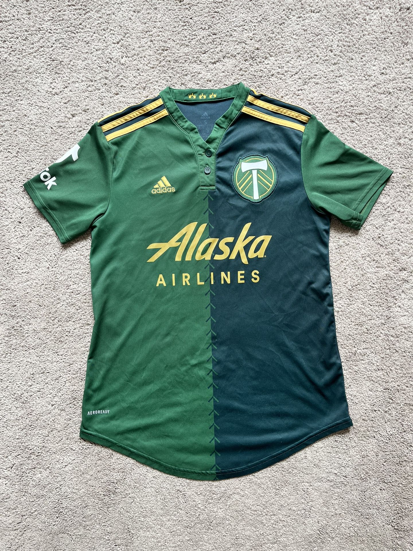 Adidas Portland Timbers 2021 Green Home Jersey MLS Men’s Size Small Soccer MLS