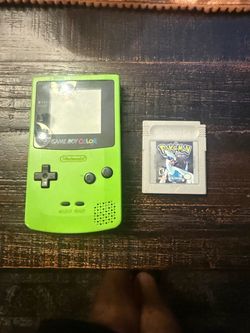 Game Boy Color with Pokémon Silver Cartridge