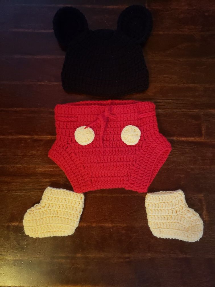Hand made Mickey mouse outfit