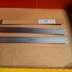 Westcott 3 Brand New Metal Rulers