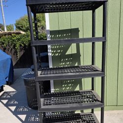 Utility Rack - 5 Tier Plastic Shelve