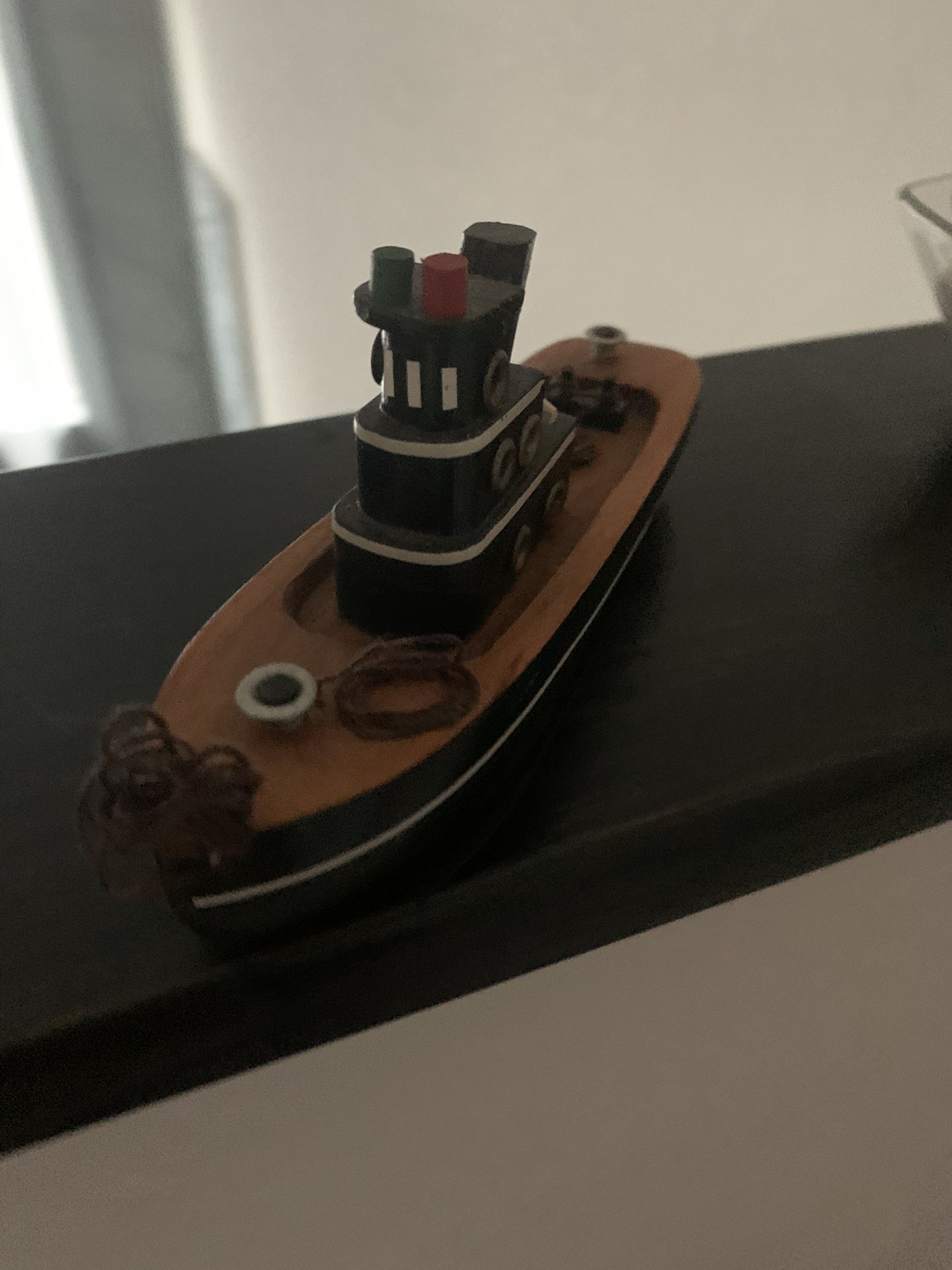Small wood boat