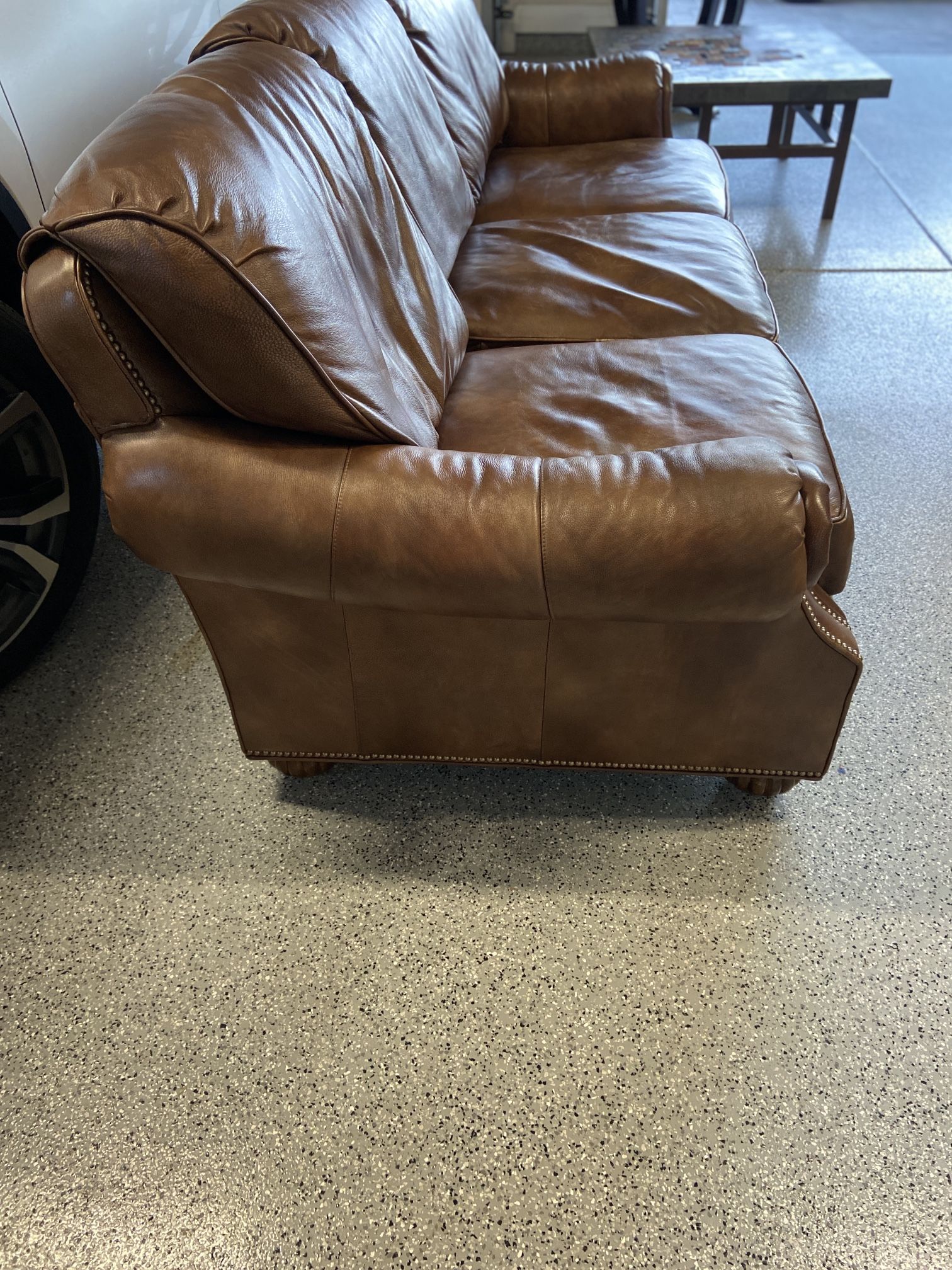 Trump Home Leather Sofa for Sale in Peoria, AZ OfferUp