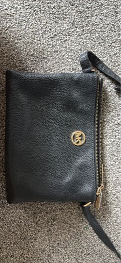 Michael Kors Black Leather Crossbody Bag