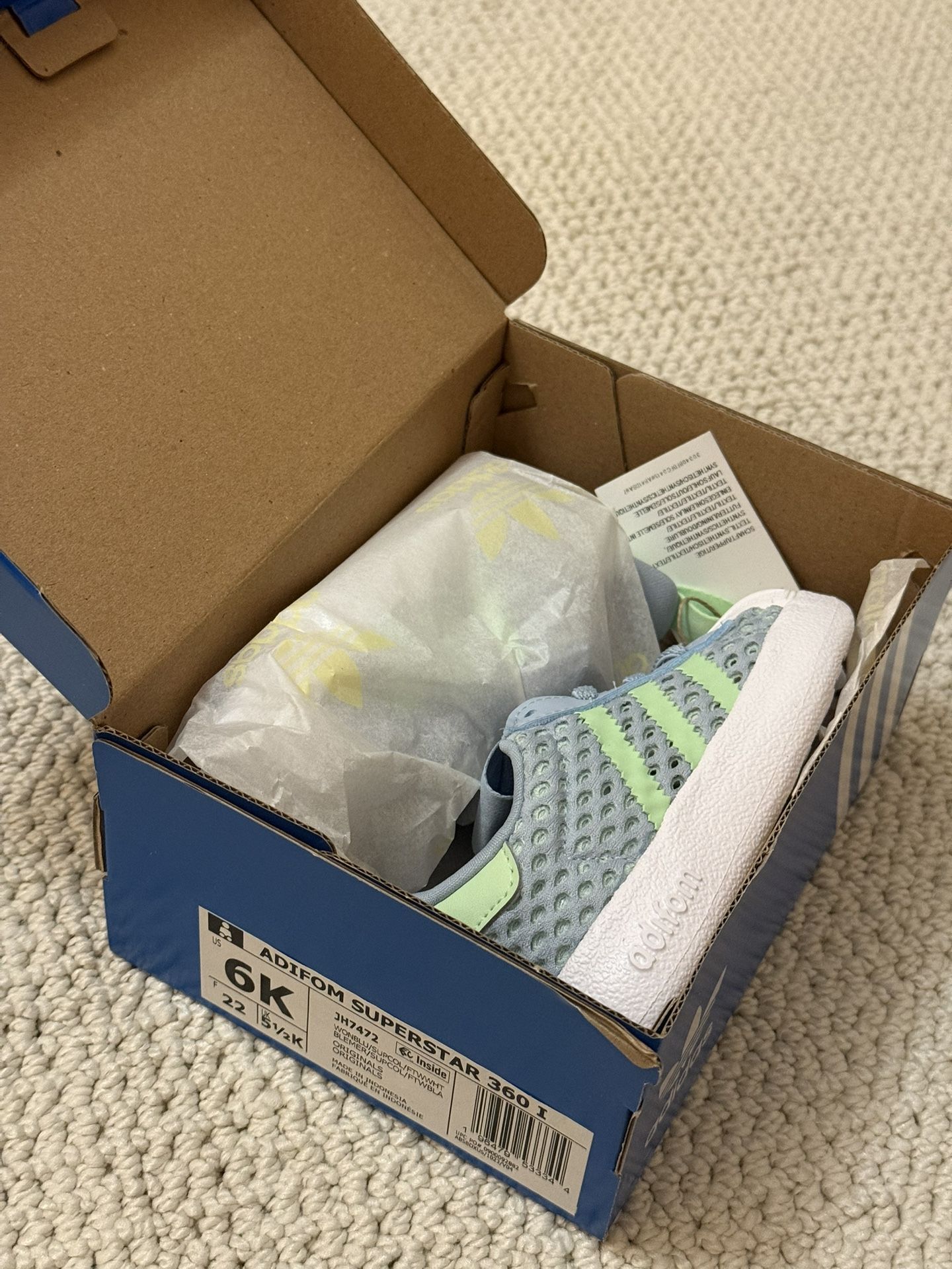 Adidas Adifom Superstar 360 shoes (toddler 6)