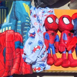 Spiderman Blanket Cover And 2 Spiderman And Halloween Costume 