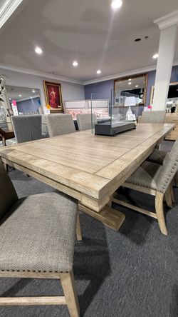 7 PC DINING TABLE