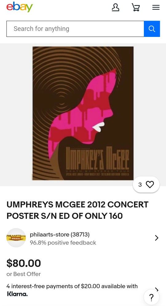 Framed Umphreys McGee Denver Pister