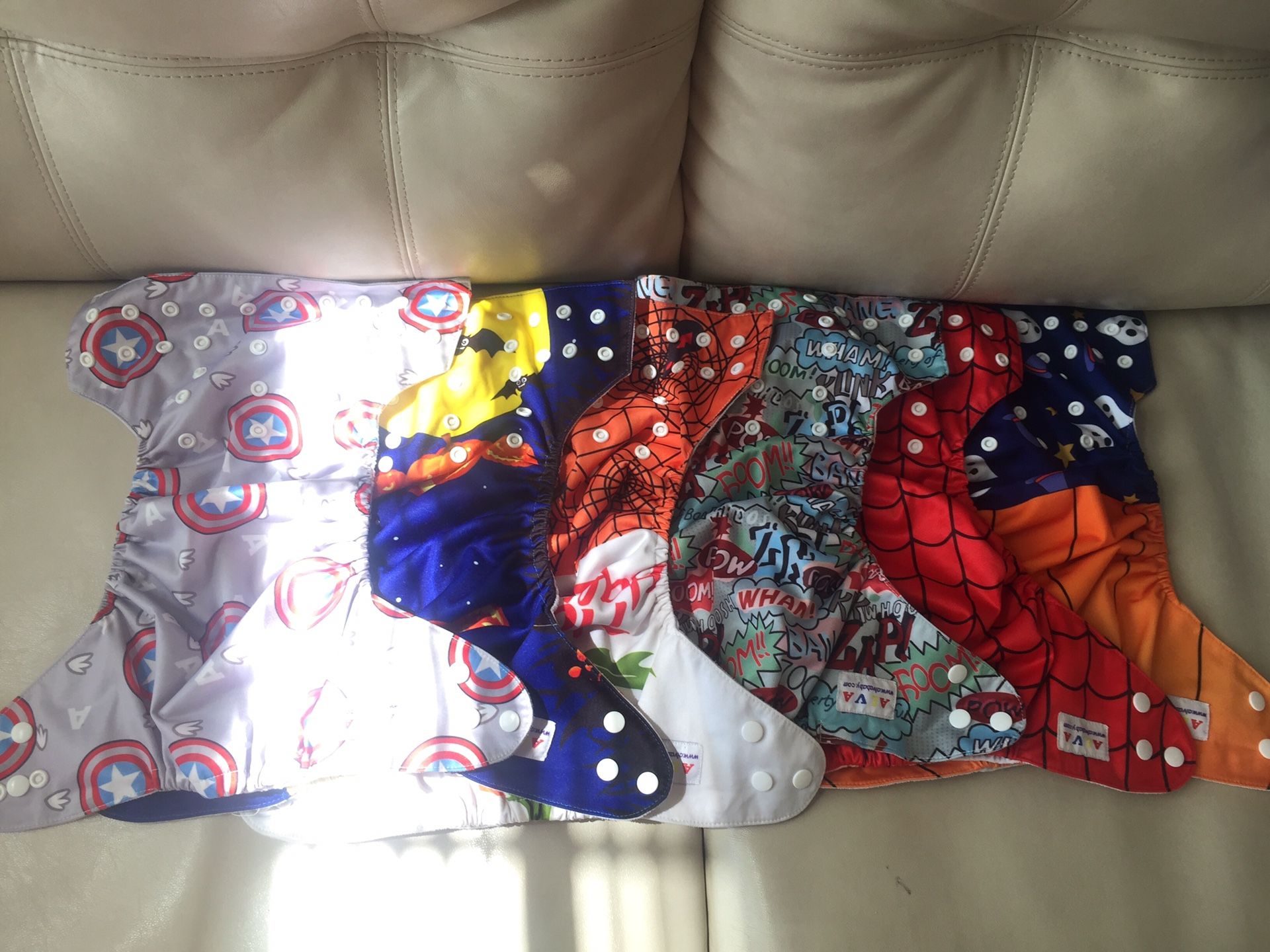 6 pocket cloth diapers $20