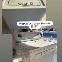 Washer and dryer