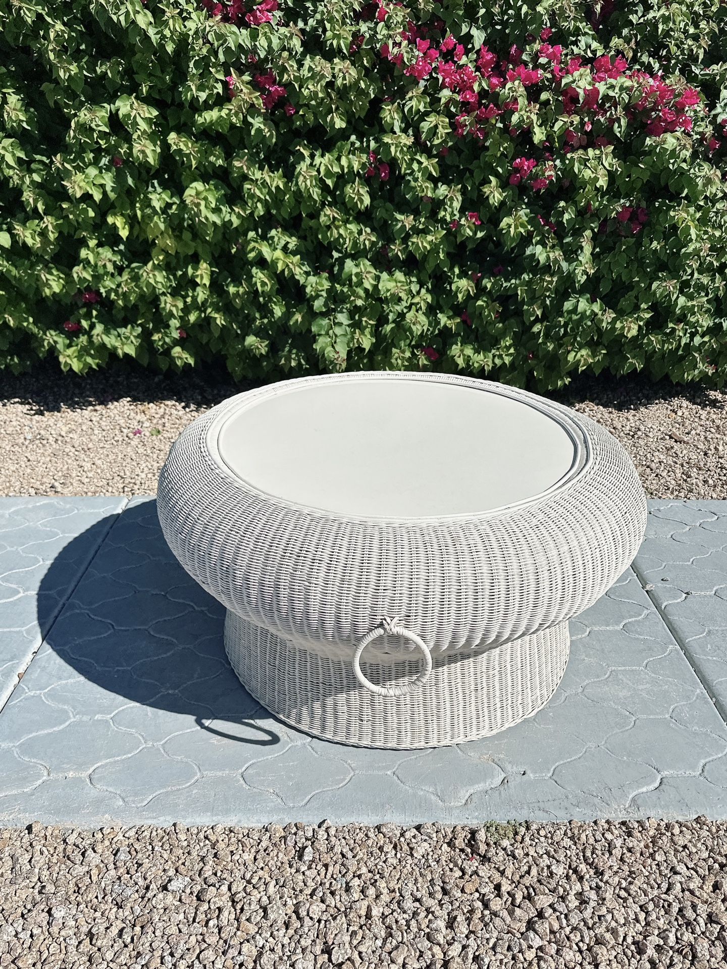 Mcm Wicker Coffee Table