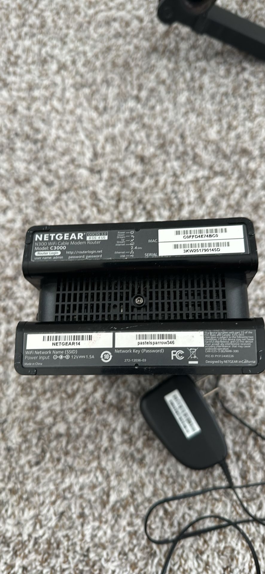 Netgear C3000 Router