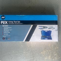 JMF Interchangeable 3/8 to 1 Inch PEX Crimp Tool Set Brand New