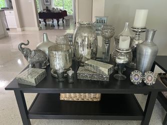 Mercury Decor. Multiple Pieces.