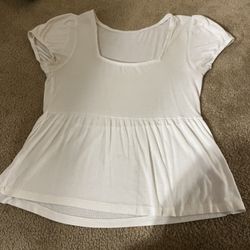 white baby doll top