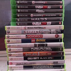 Xbox 360 console and controller plus games 