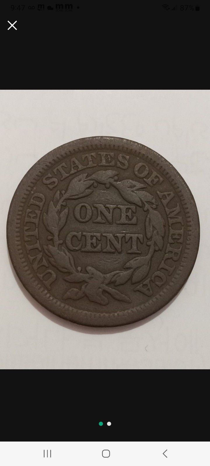 1848 Braided Hair Large Cent