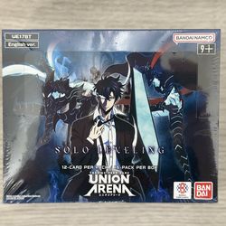 BANDAI UNION ARENA TCG CCG SOLO LEVELING BOOSTER BOX FIRST EDITION ENGLISH NEW SEALED