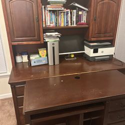 L Shaped Solid Wood Desk