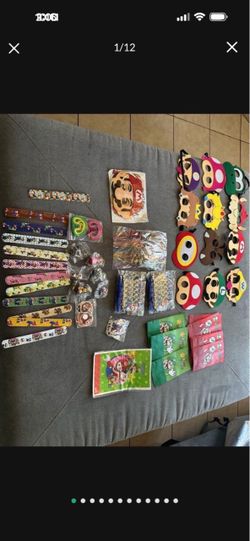 Mario Brothers party supplies