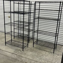 3 Large Black Storage Wire Racks