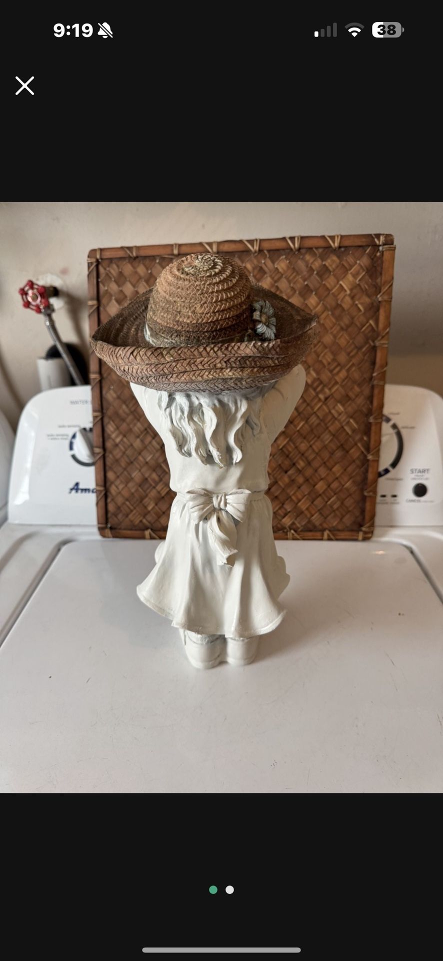 Resin garden statue