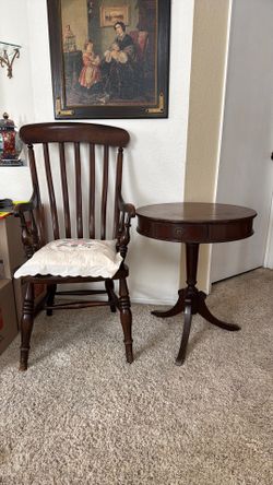 Table and chair
