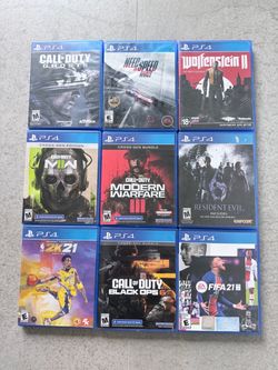 PS4 Games Bundle – Lot of 9