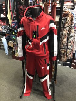 Nike joggers suit red hoody size 2x
