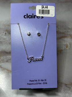 Claire's Necklace and Earrings Set
