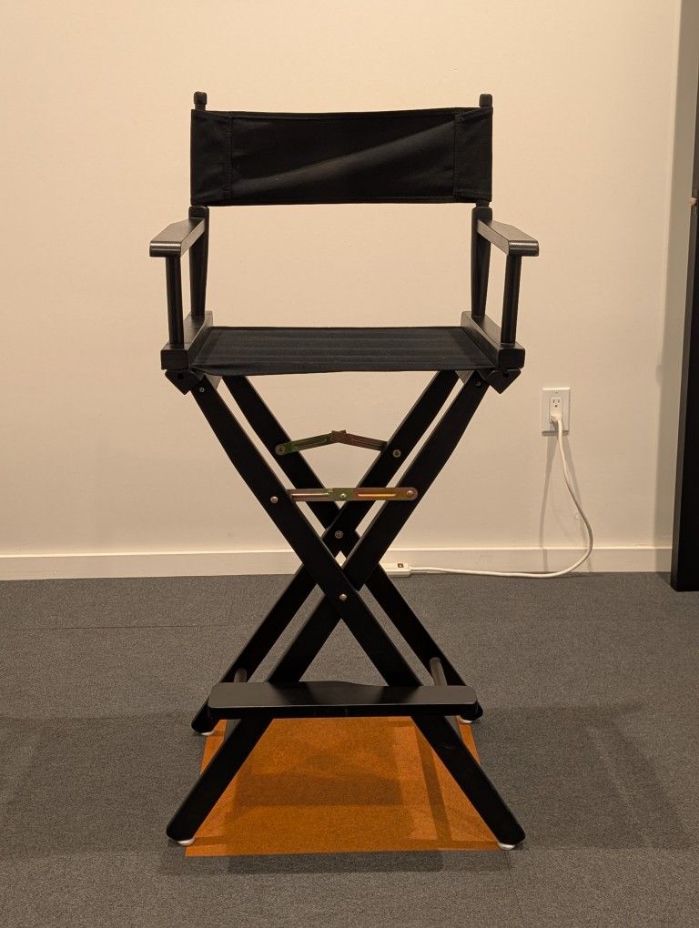 Directors Chair, 31" Tall, Black