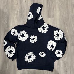 “Navy” Denim Tears The cotton Wreath Hoodie