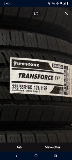 Firestone 235/65/r16 transforce CV2