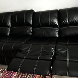 Beauful Black Leather Sofa