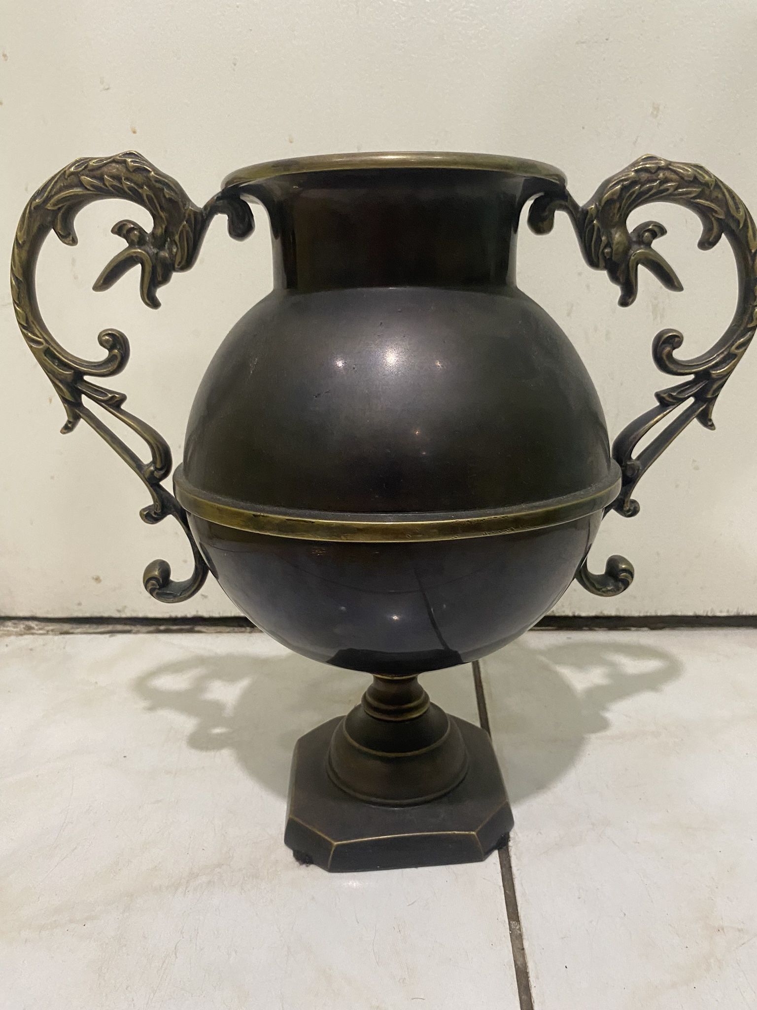 Vintage Bronze Urn