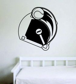 PRE MADE Wall Decal Home Decor Baseball Softball