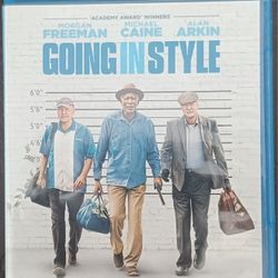 "Going in Style"(2016)Blu-ray~Very Good -Morgan Freeman,Michael Caine,Alan Arkin