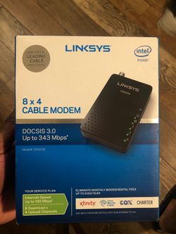 Linksys 8x4 cable modem docsis 3.0
