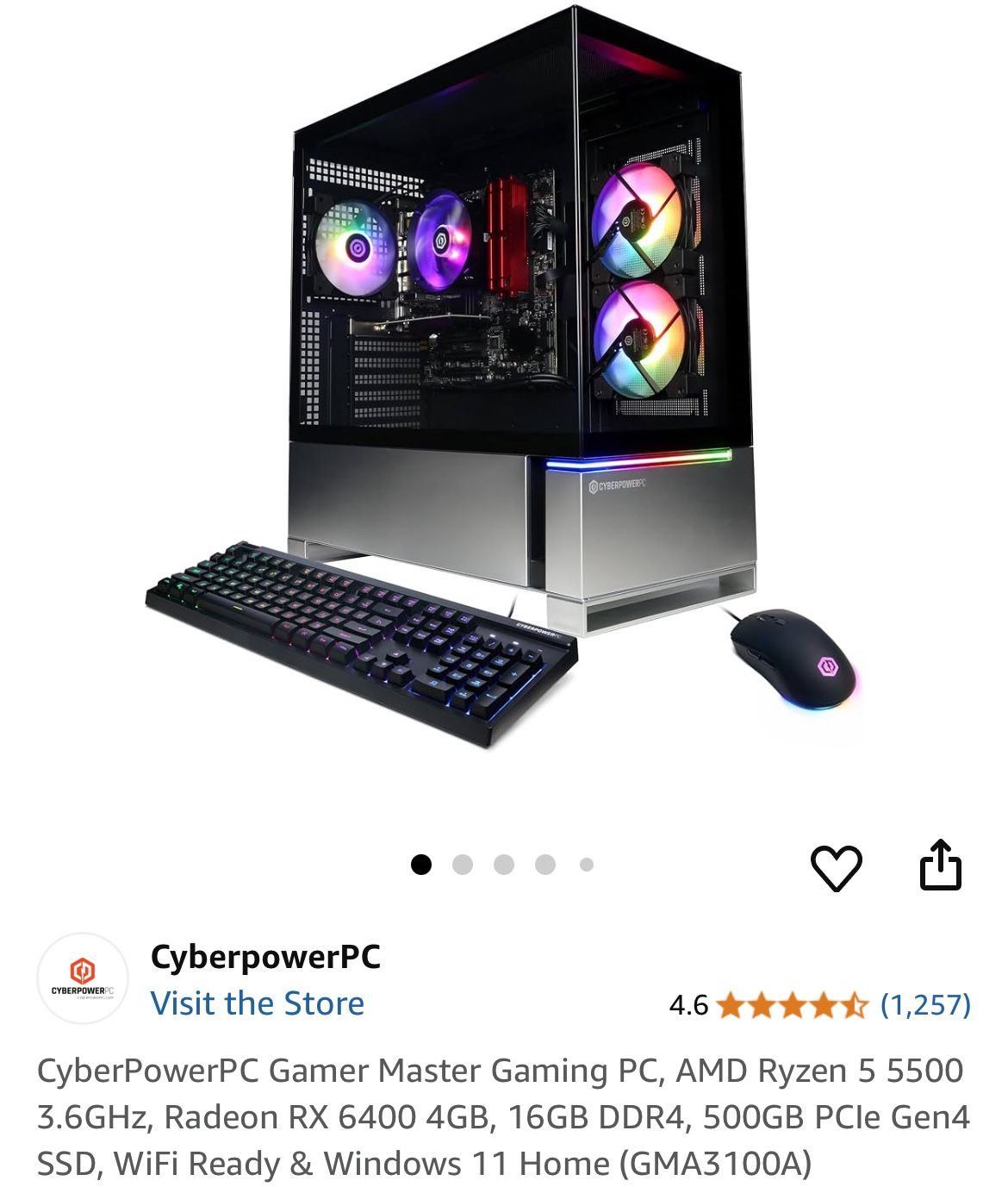 Cyber Power PC GAMING COMPUTER
