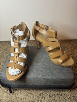 Brown Strappy Heel