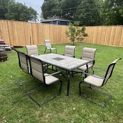 Porch table and chairs