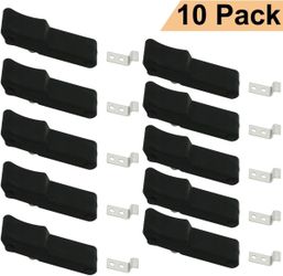 10X Flexible Soft Black Rubber Draw Latch for Cooler Boat Compartment Cargo Box