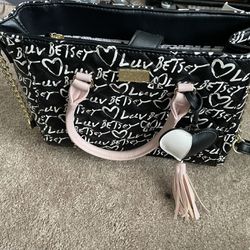 Black And Pink Purse