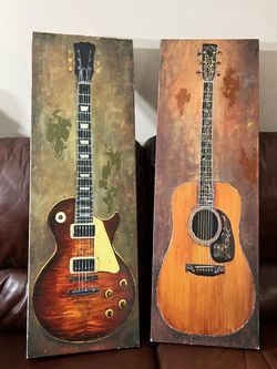 Guitar Wall Art – Set of 2