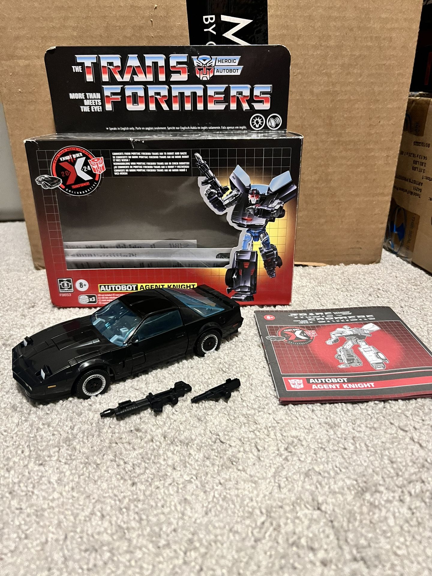 Transformers 2024 Knight Rider Autobot Agent Knight