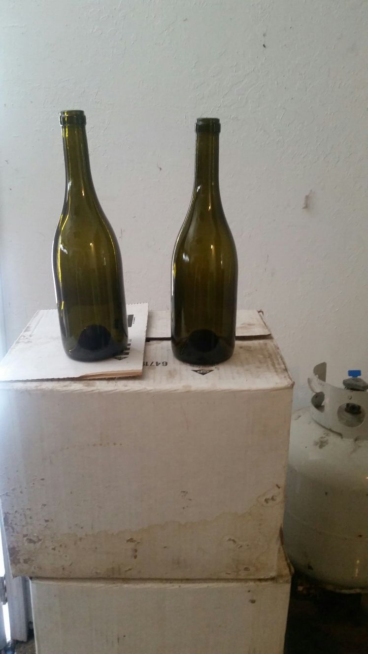 New bottling wine bottles.