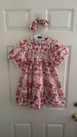 Janie & Jack Girl Dress + Headband