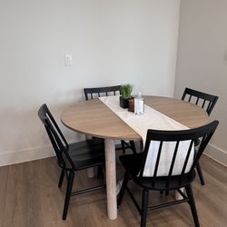 Dining table and chairs 