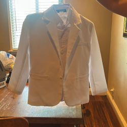 White First Communion Suit 